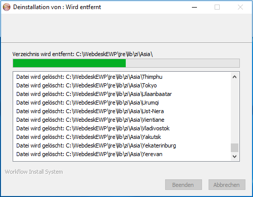 Deinstallation 3 Deinstallation 3